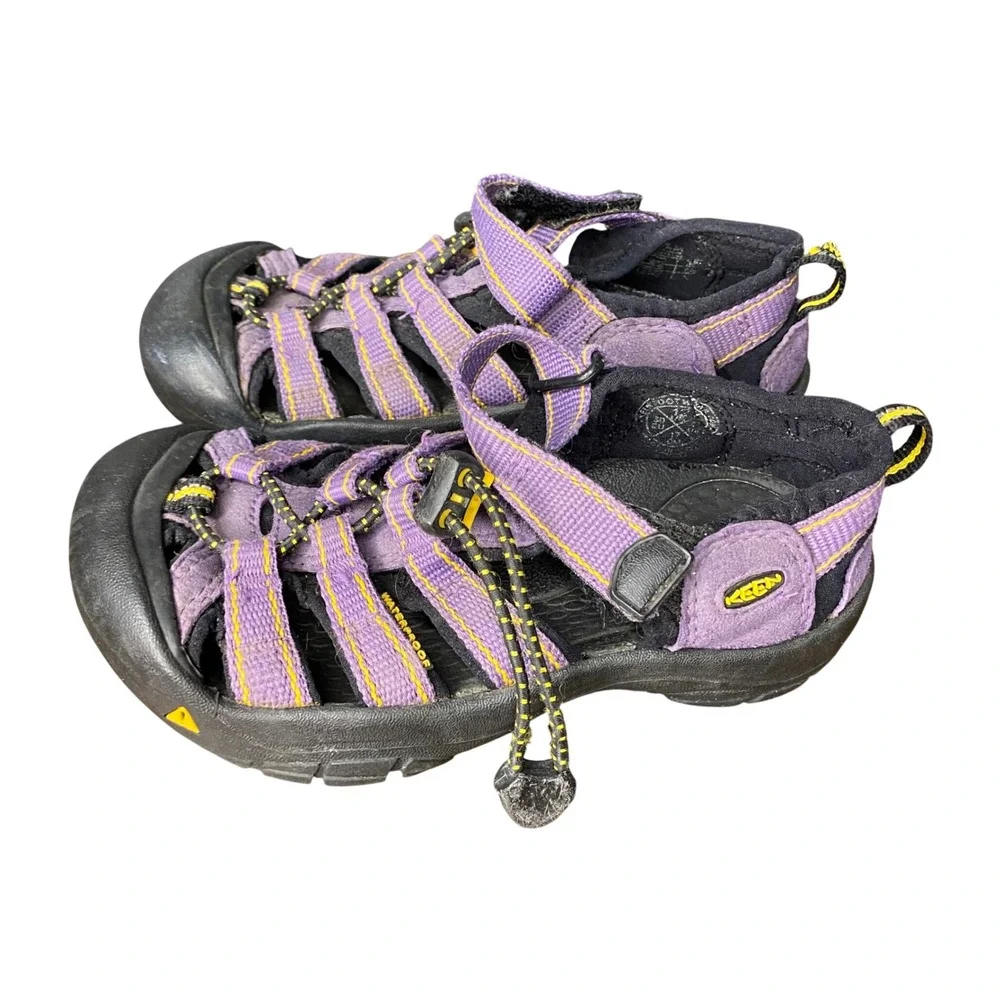 Keen Newport H2 Kids Waterproof‎ Purple Yellow Sport Sandals Size 13 Toddler